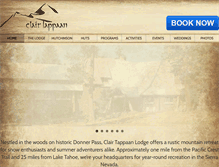 Tablet Screenshot of clairtappaanlodge.com